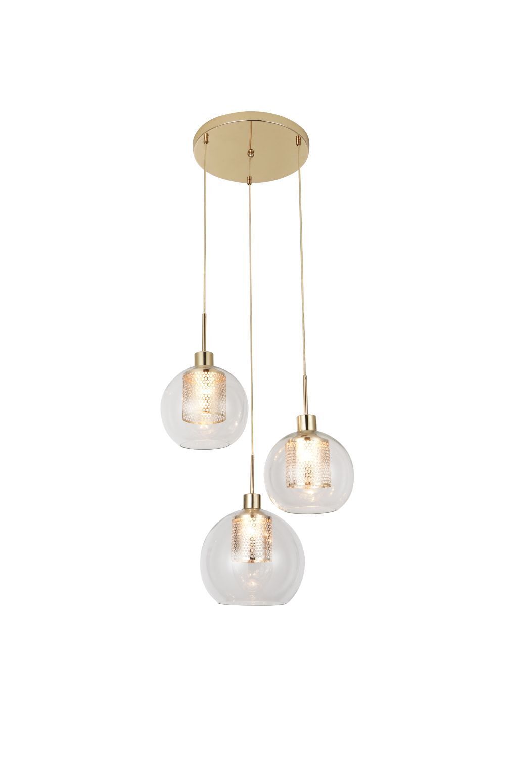 Suspension Moderne en or 3-flamme E27 cuisine Leuchter, Lampe, Deckenleuchte, Leuchte