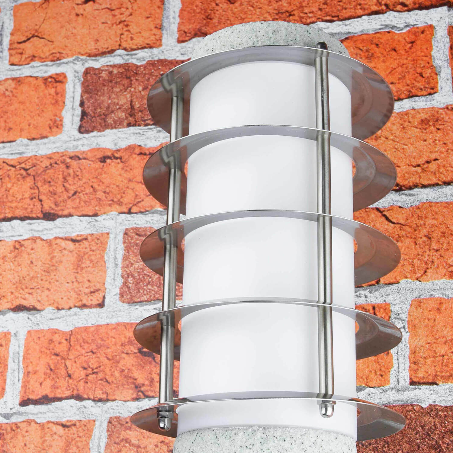 Lampe murale d'extérieur IP44 aspect pierre E27 aluminium BRIGHTON Lampe murale d'extérieur IP44 aspect pierre E27 aluminium BRIGHTON