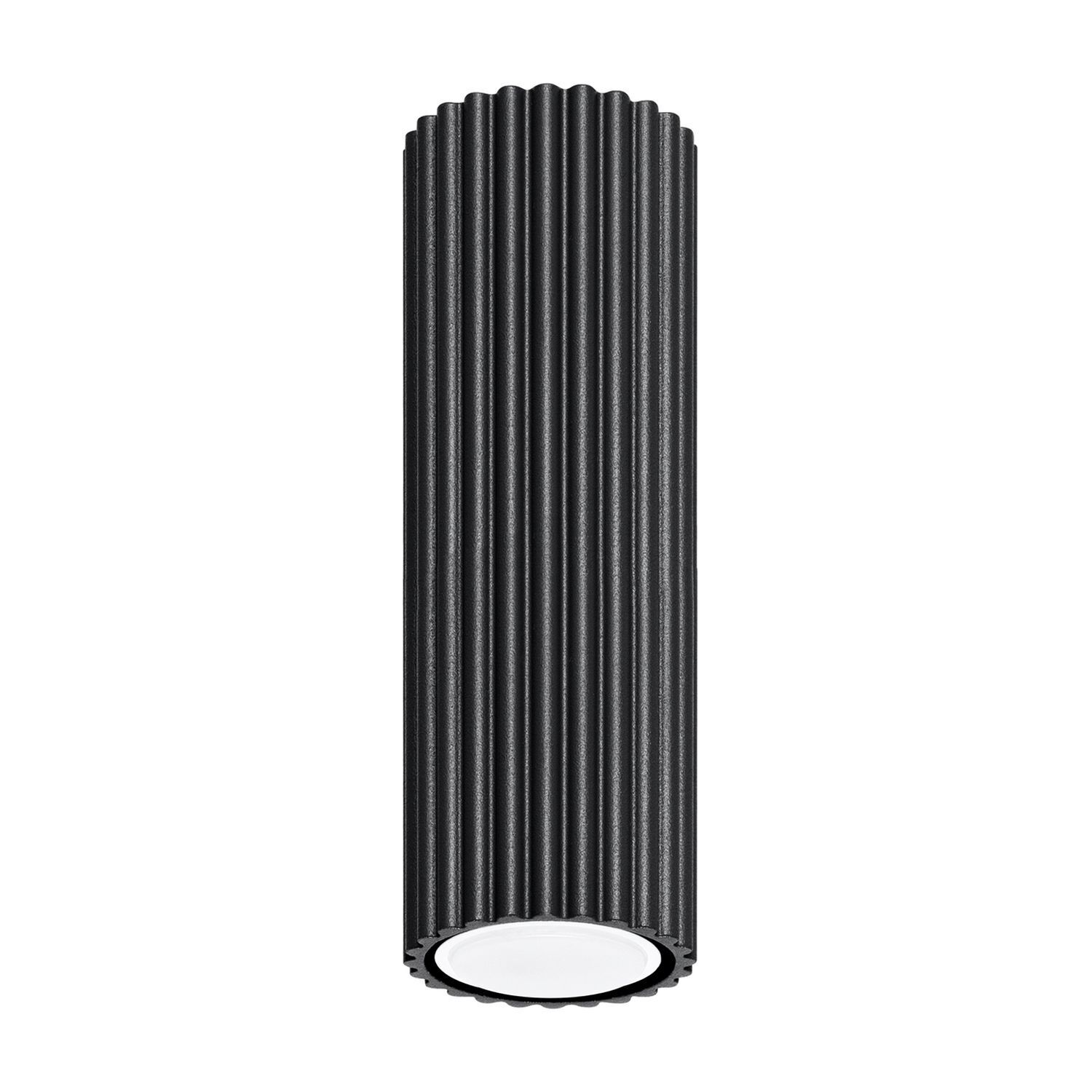 Lampe de plafonnier en saillie Ø 6,5 cm H : 20 cm Noir GU10 Aluminium