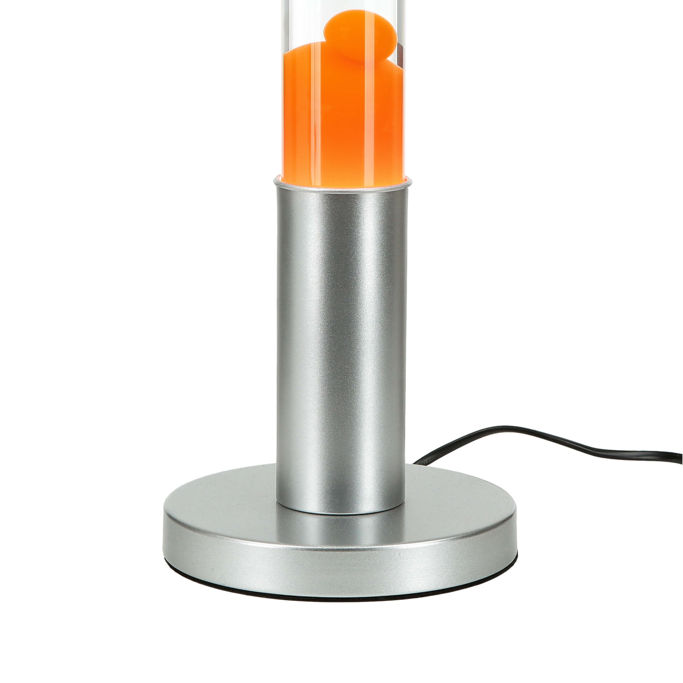 Lampe à lave élégante Orange Transparent ronde ALAN