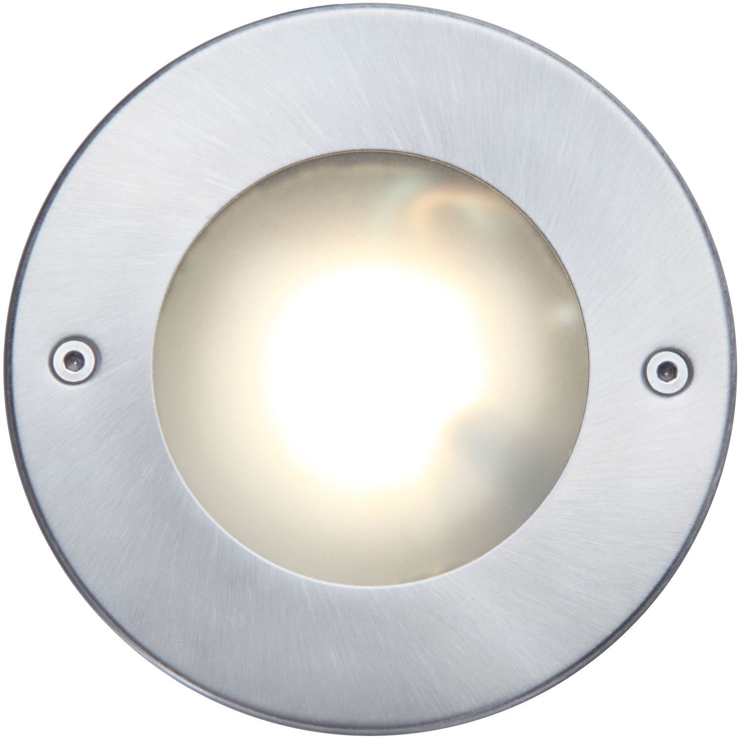 LED Einbaustrahler Aluminium IP67 rund Ø12 cm Nickel LED, Spotlight, Deck, Round, Metal