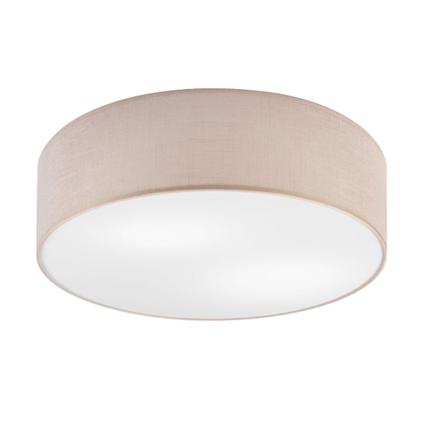 Deckenlampe, Schirm, Beige, Rund, LED-Baldachin