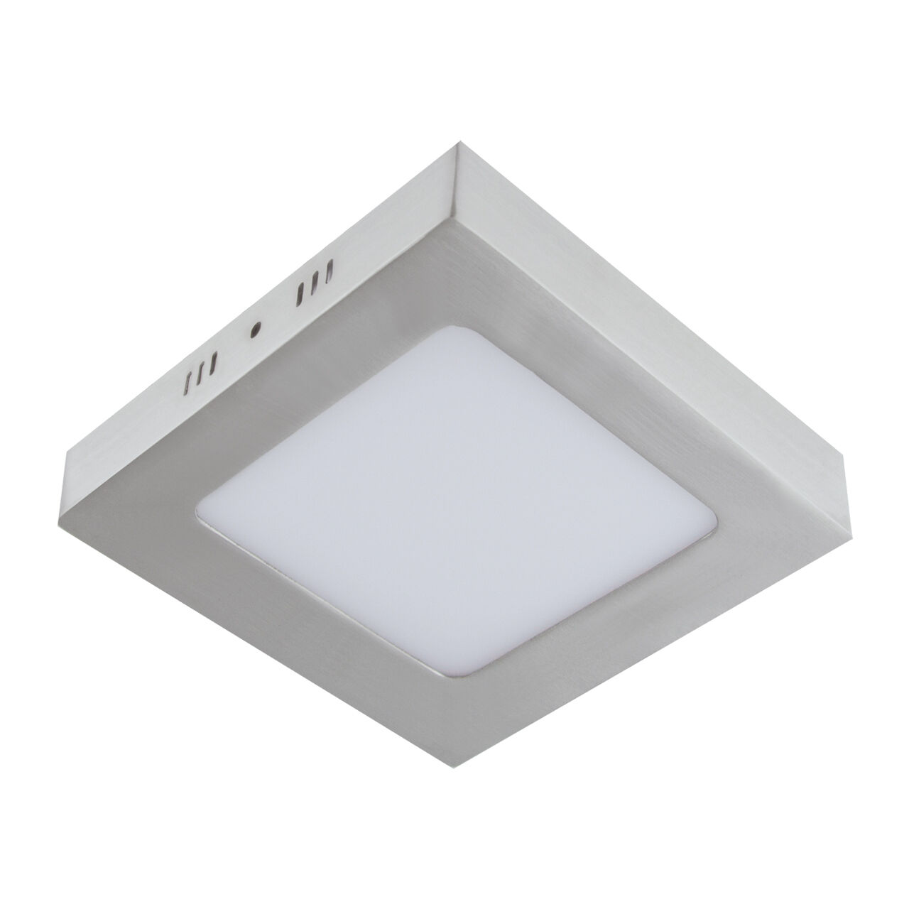 Lampe de plafonnier LED 4000 K L : 12 cm chrome mat blanc