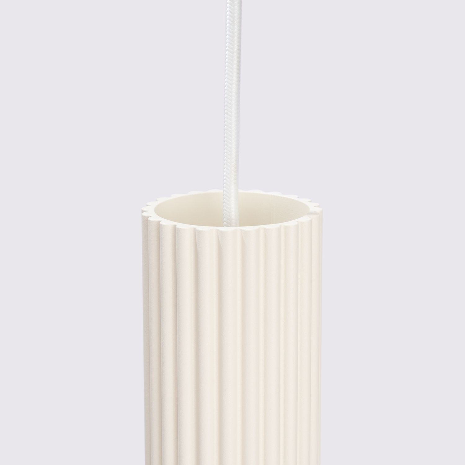 Lampe à suspendre à 2 flammes GU10 L : 30 cm étroite en crème Moderne