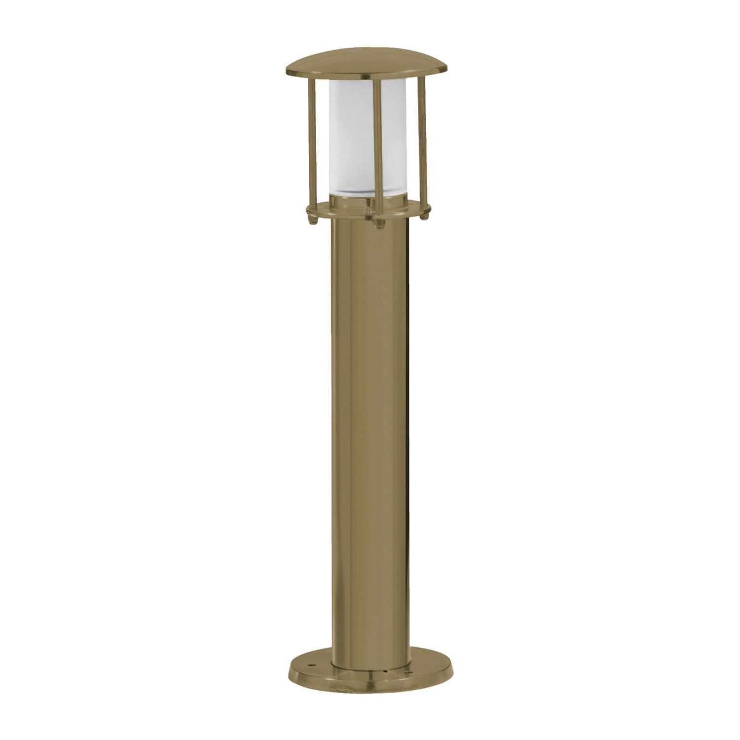 Éclairage de trottoir laiton véritable verre 50 cm IP53 E14 rond
