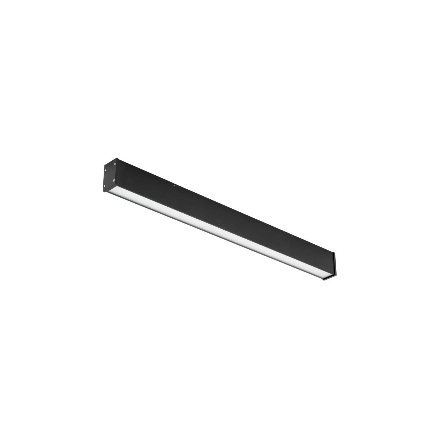 LED Deckenleuchte Schwarz Aluminium 3000 K L:100 cm