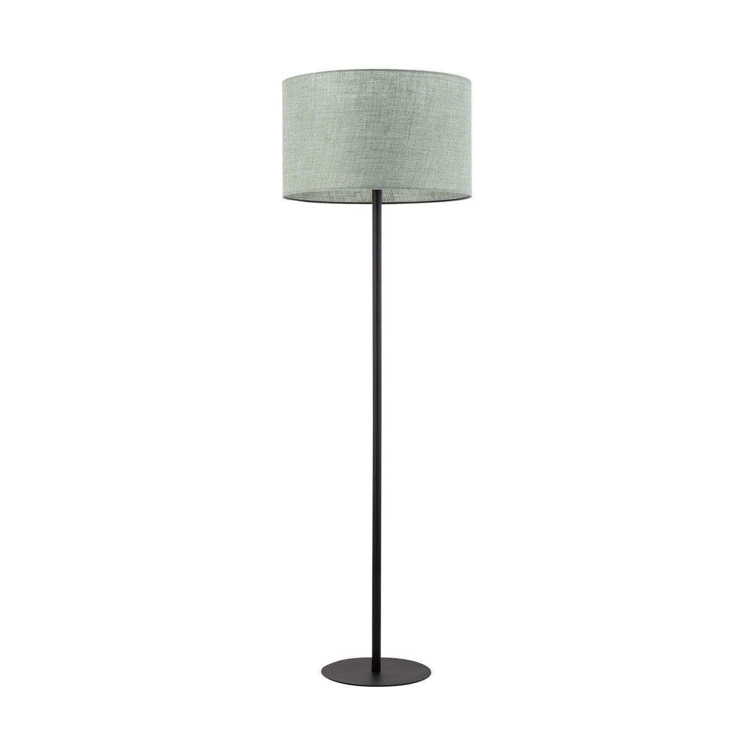 Lampadaire Salon 159 cm Abat-jour tissu Vert Noir E27