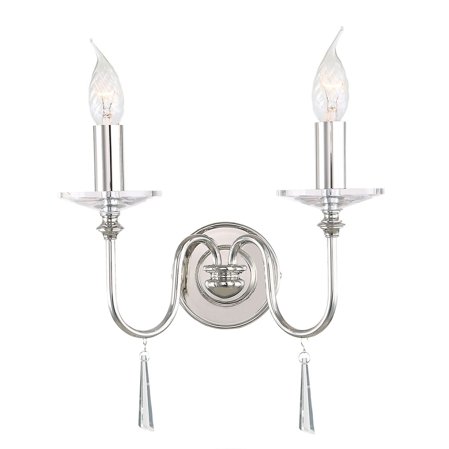 Applique murale CANDELA 6 en nickel 2flmg Lampe murale