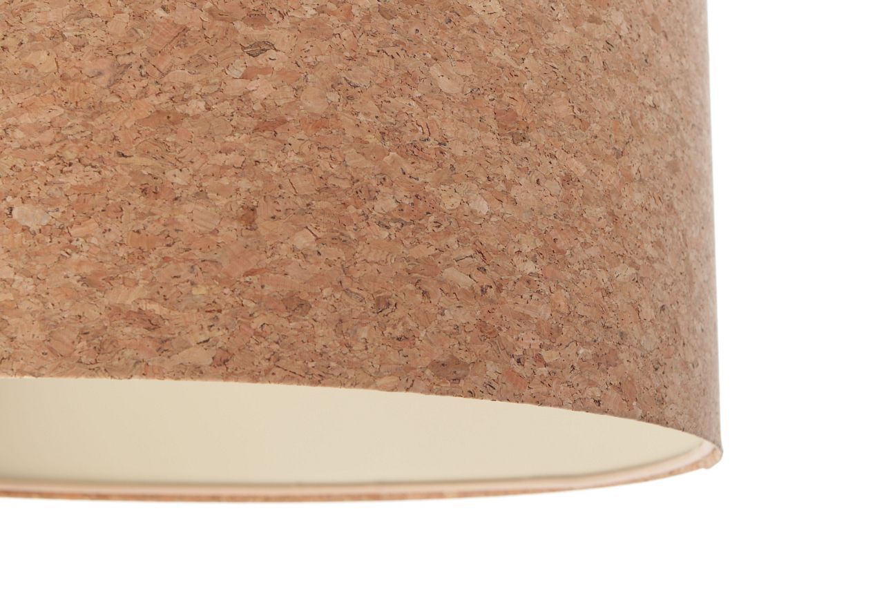 Suspension Nature Blanc E27 Ø 30 cm Liège Moderne