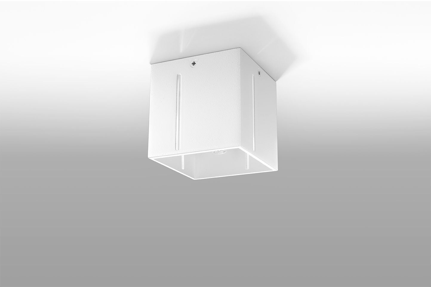 Plafonnier blanc petit L:10cm anguleux Moderne FUFIA