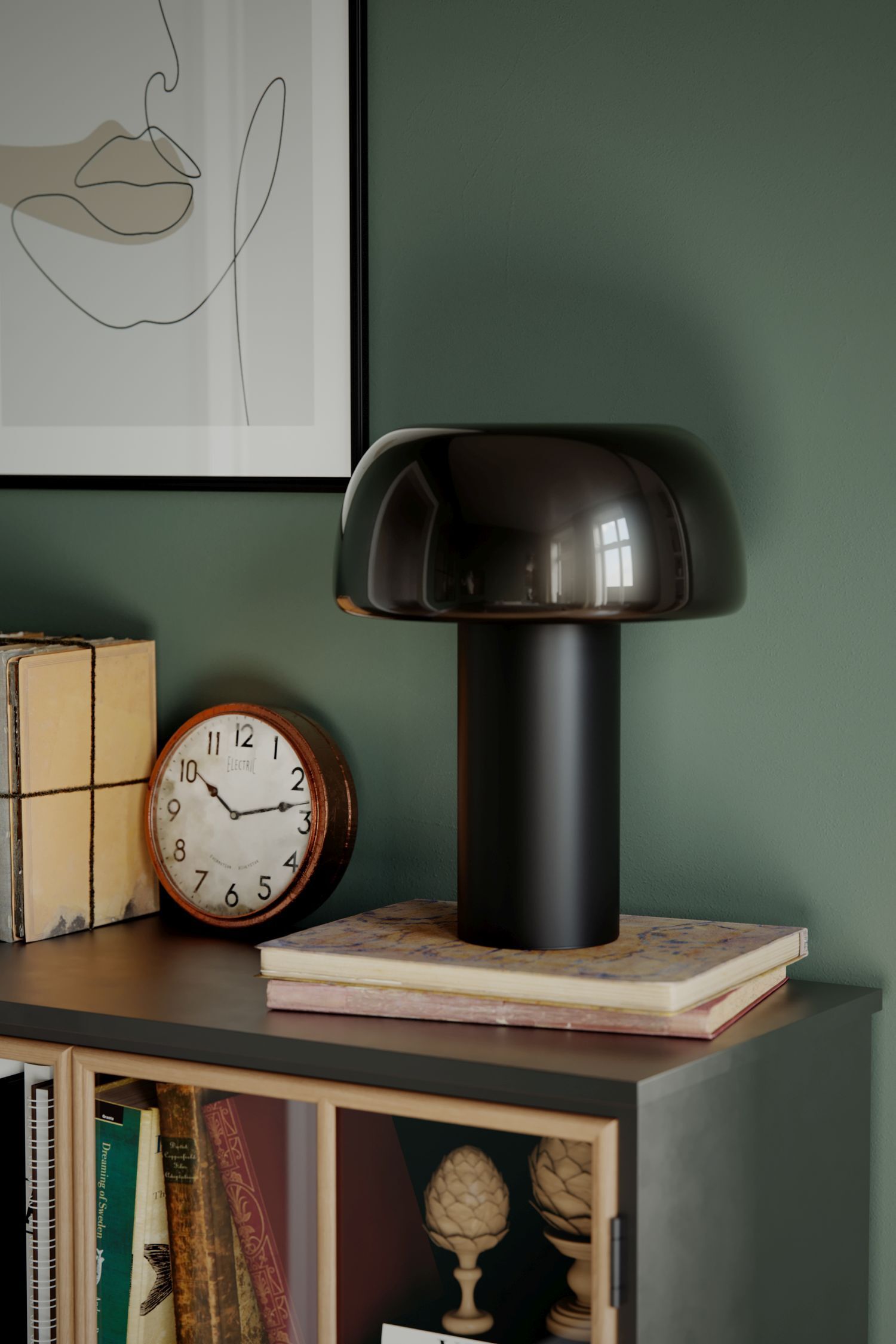 Lampe, Analoge Uhr, Uhr