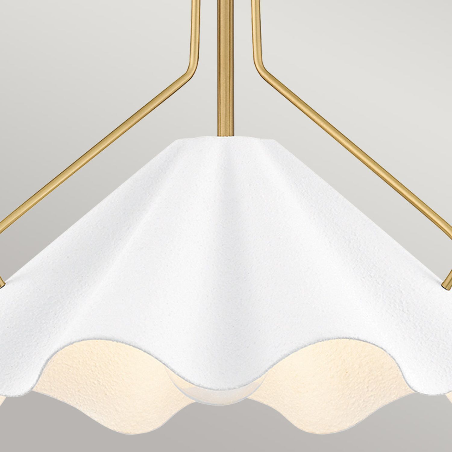 Suspension Blanc Laiton antique H : max. 130,9 cm Métal E27 Lampe, Deckenleuchte