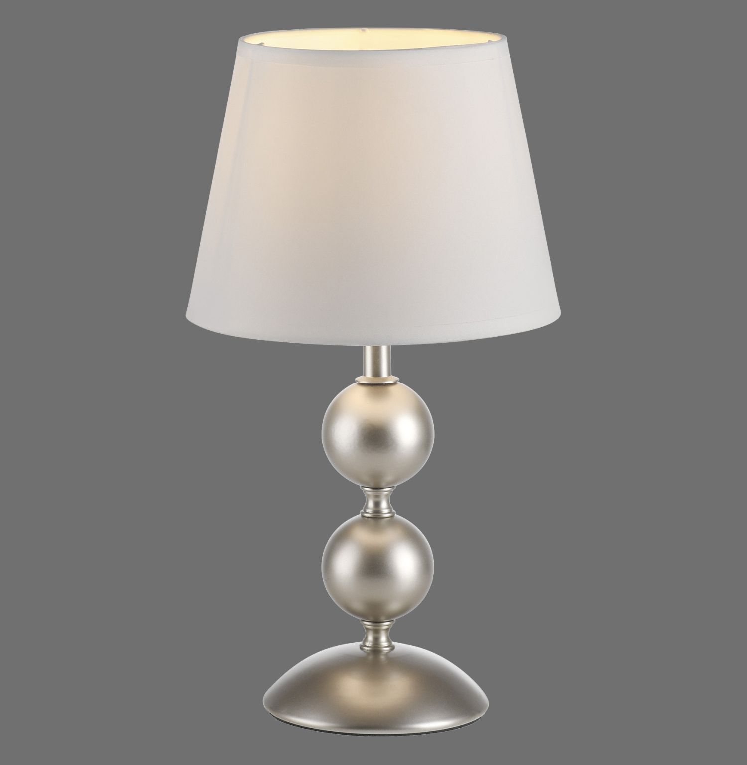 Lampe de table Abat-jour tissu Métal Crème Bronze 36 cm E27
