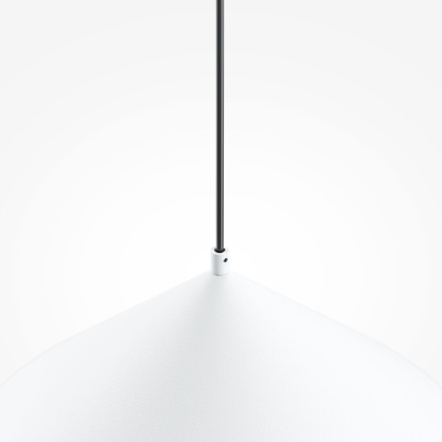 Lampe à suspendre métal ronde Ø 35 cm H : max. 318 cm Blanc E27