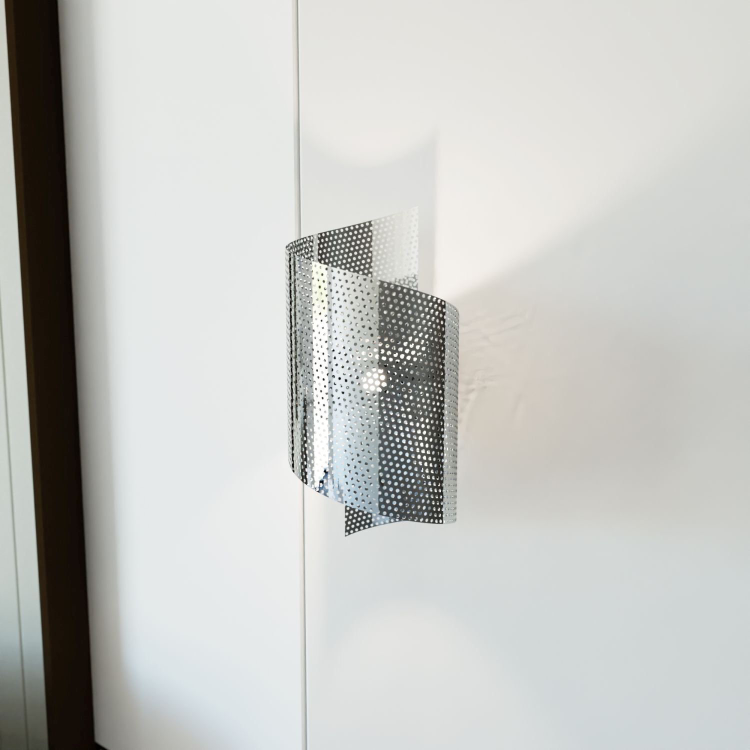 Applique murale en métal de style G9 P:17 cm en argent Moderne