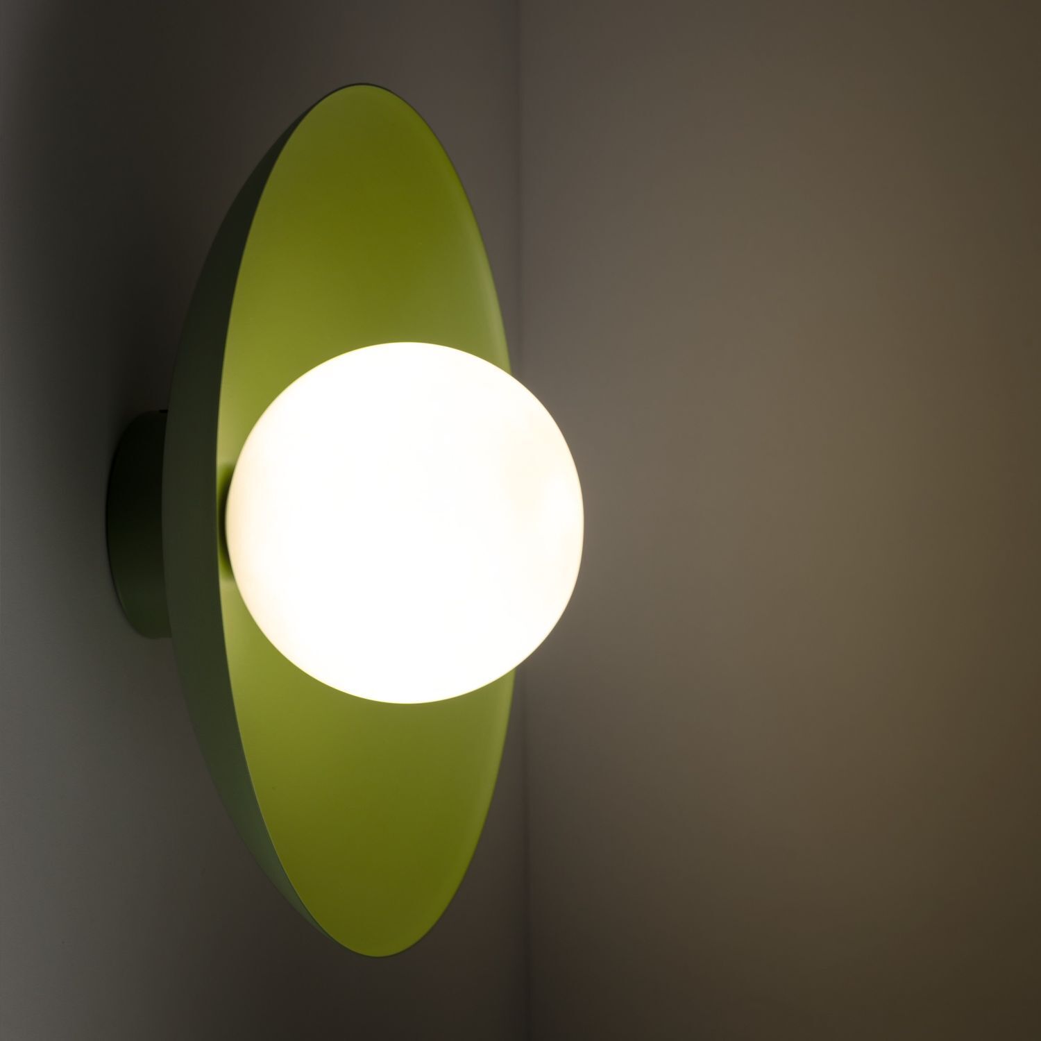 Applique verte Boule de verre à faible éblouissement G9 L:28 cm confortable