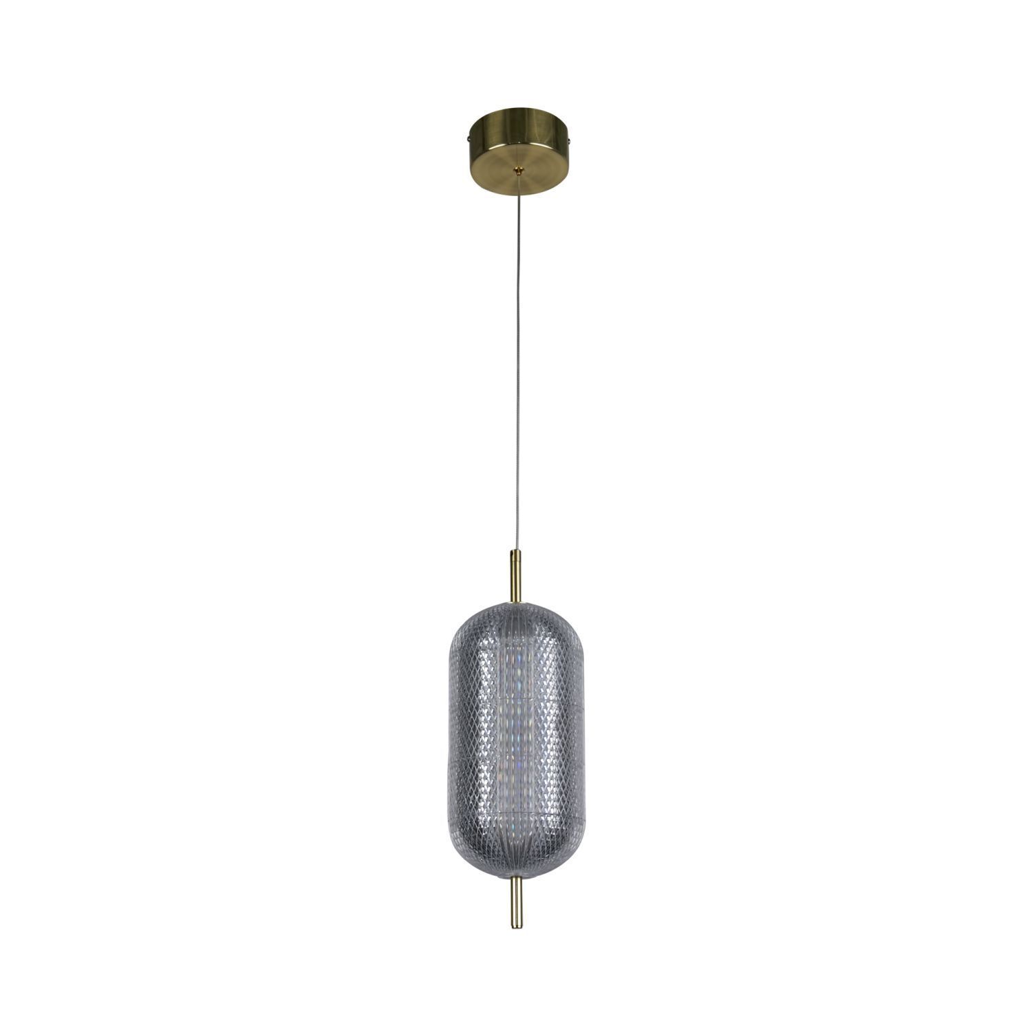 Lampe LED à suspendre métal en laiton 20 W 1845 lm Ø15 cm