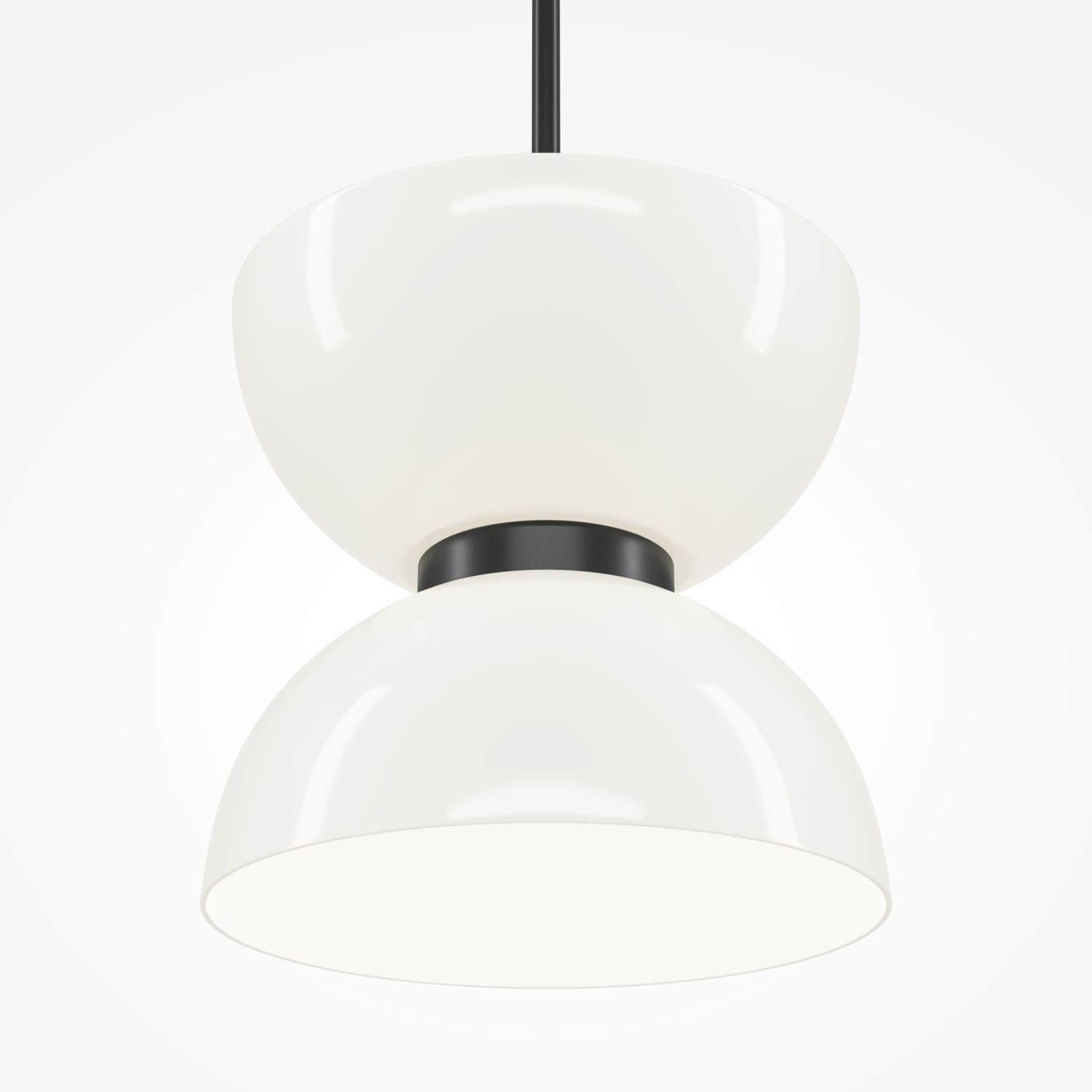 Suspension métal verre LED Ø 22 cm H : max. 350 cm