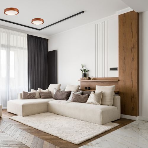 Plafonnier Moderne Salon Éclairage Bois