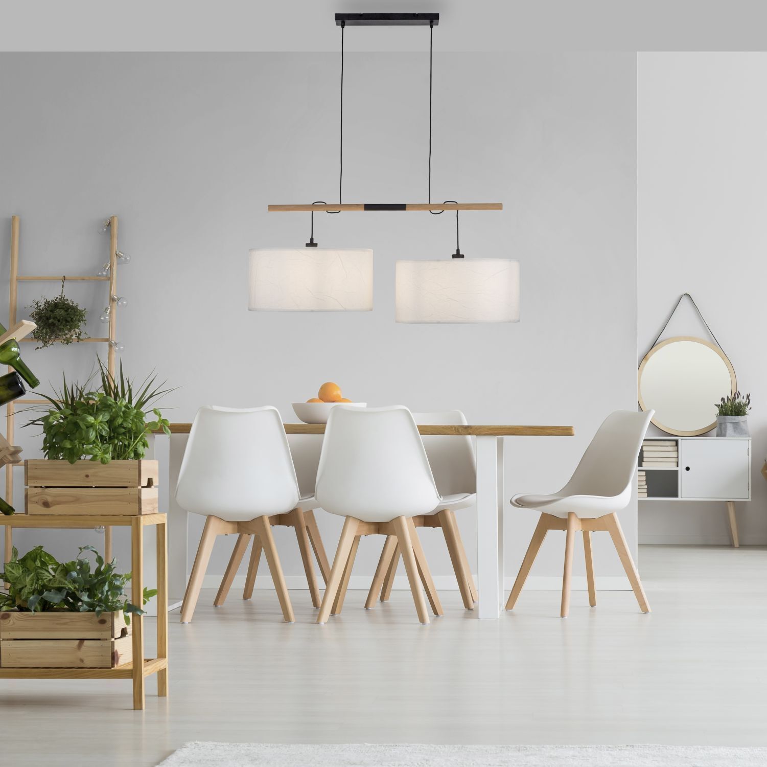 Esstisch, Innenarchitektur, Esszimmer, Lampe, Dekoration für Zuhause