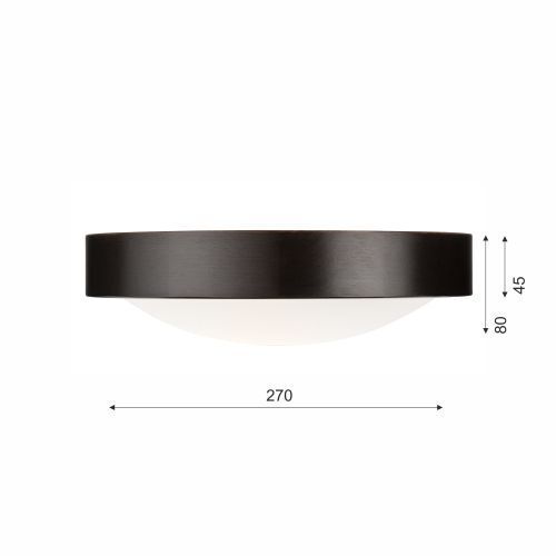 Plafonnier Bois Rond Marron Salon Moderne
