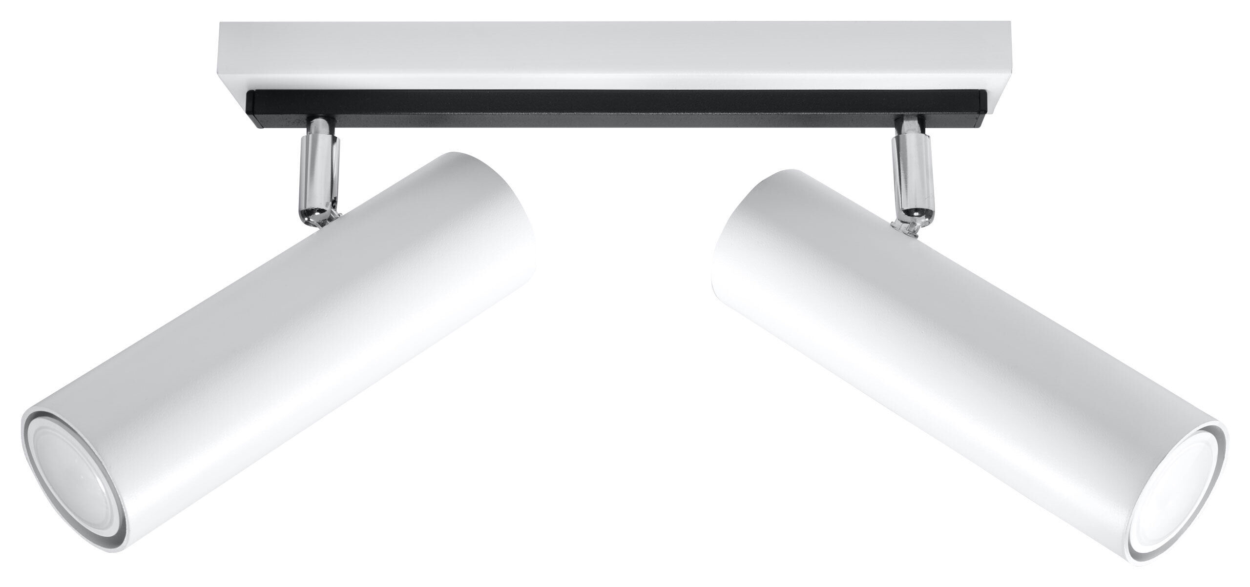 Plafonnier blanc métal L:30cm 2x GU10 DUCCIA