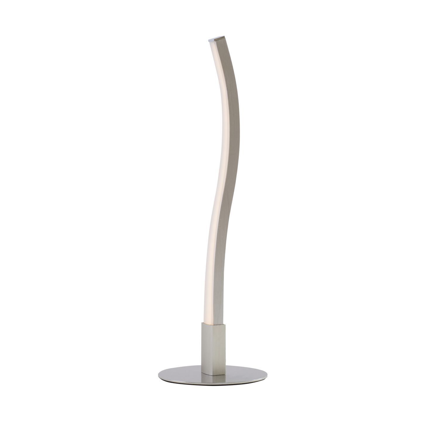 Lampe de table LED 30,5 cm en argent mat blanc 3000 K