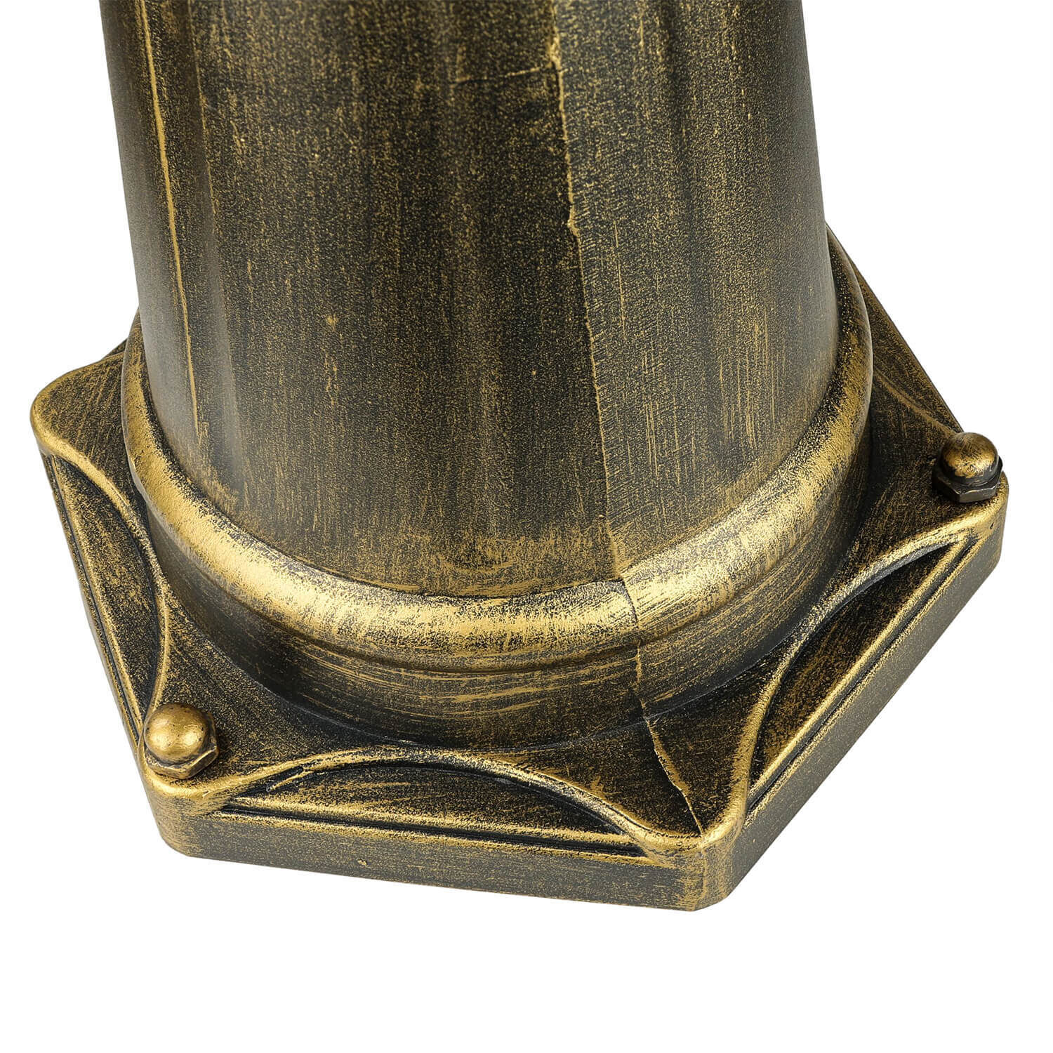 Großer Kandelaber BREST Gold Antik 3xE27 2,1m hoch Architektur, Säule, Bronze