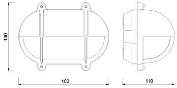 Plafonnier LED TRIPOLI en acier inoxydable 2flmg