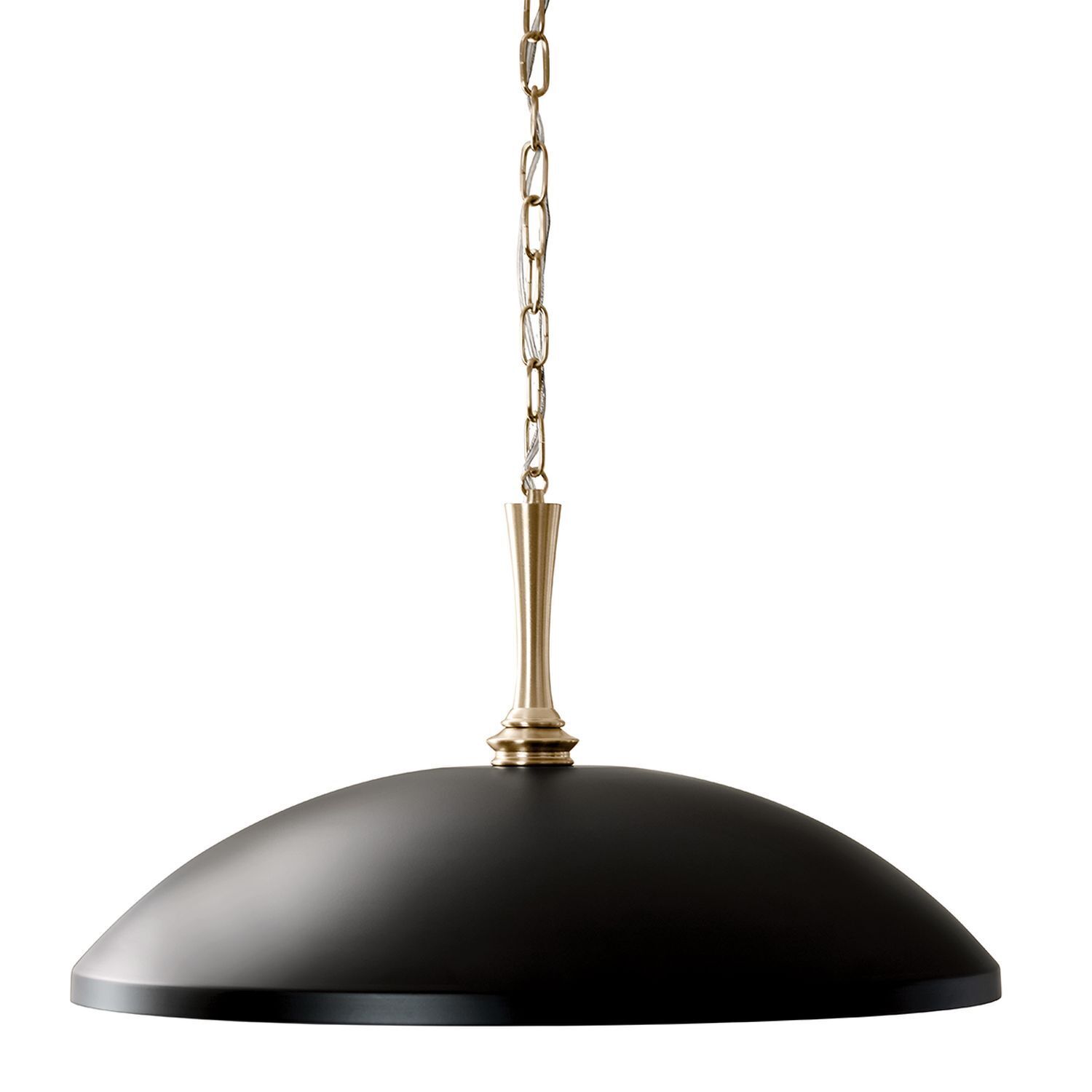Lampe à suspendre métal E27 Ø 50,8 cm en bronze noir Lampe