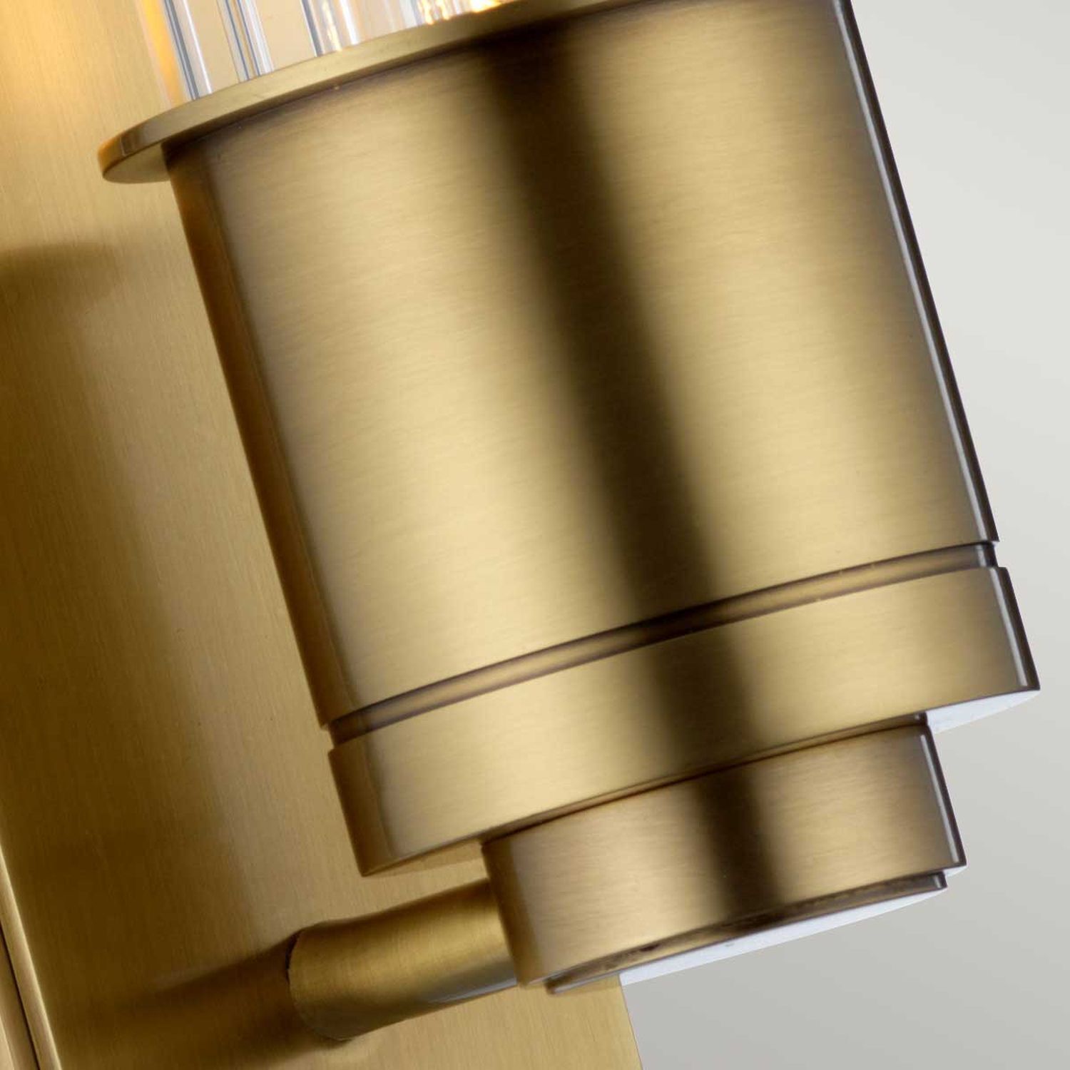 Lampe de salle de bain murale G9 LED IP44 3000 K 40 cm de haut en laiton antique