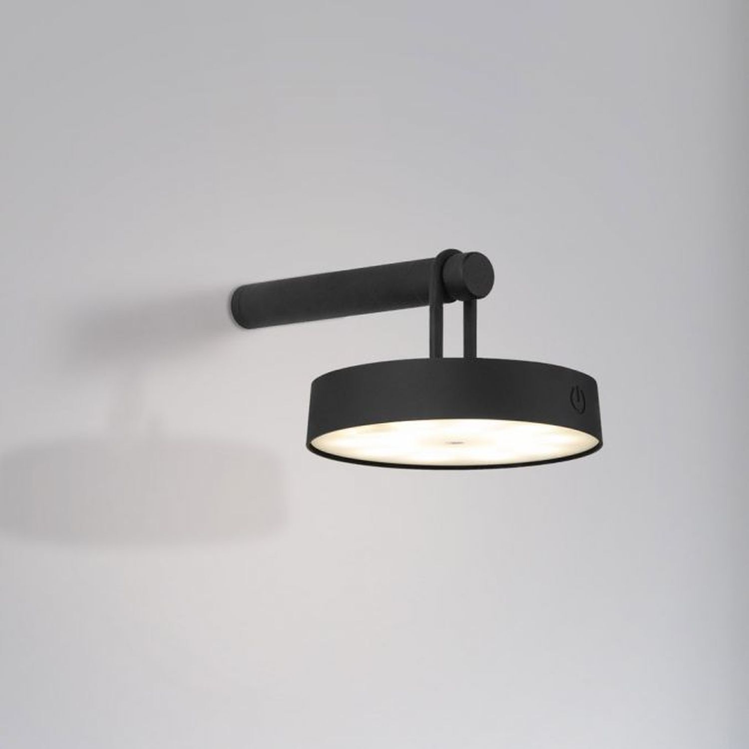 Applique LED Variateur de lumière Interrupteur tactile IP44 130 lm noir Deckenleuchte