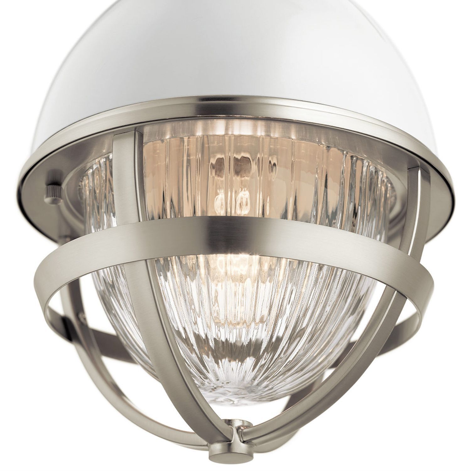Petite lampe à suspendre Ø 20,4 cm rond H : max. 135,9 cm métal verre