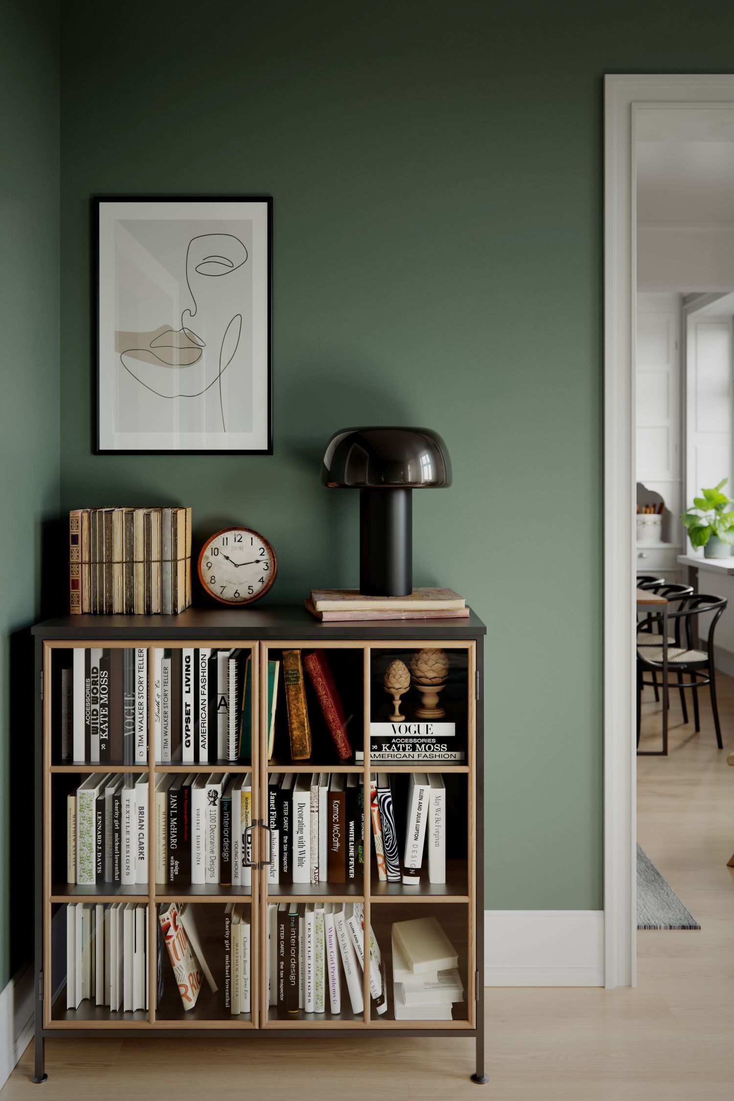 Moebel, Bücherschrank, Fotorahmen