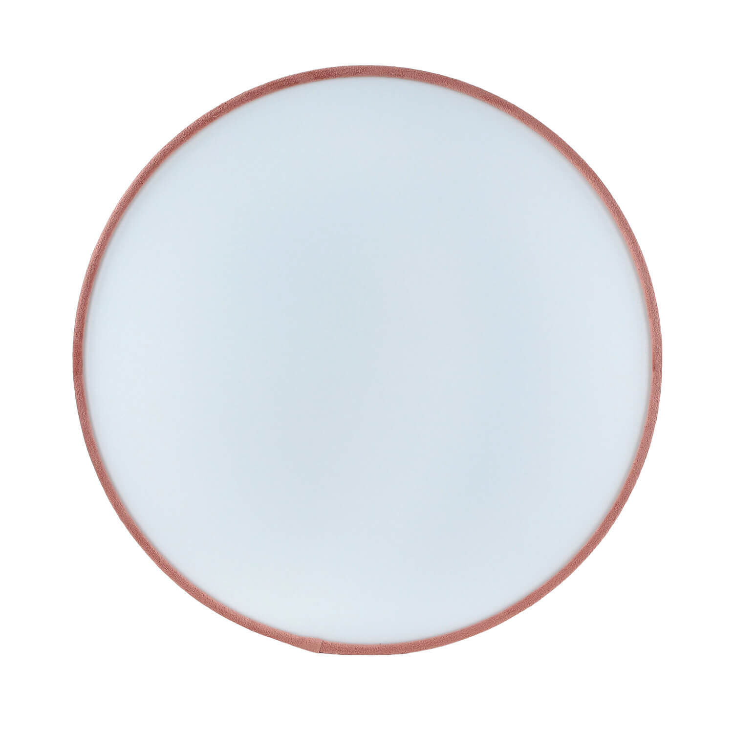 Plafonnier Tissu Velours rond Ø 38 cm H : 10 cm Rose 2x E27 Teller, Kunst, Porzellan, Töpferei, Weiße Tafel