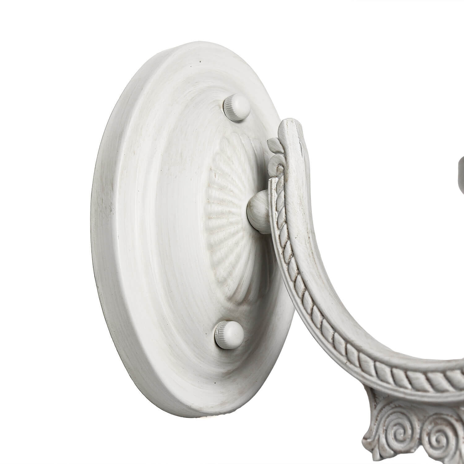 Wandlampe Shabby Weiß Stoff Klassisch E14 SOFIA Elektronik, Hardware