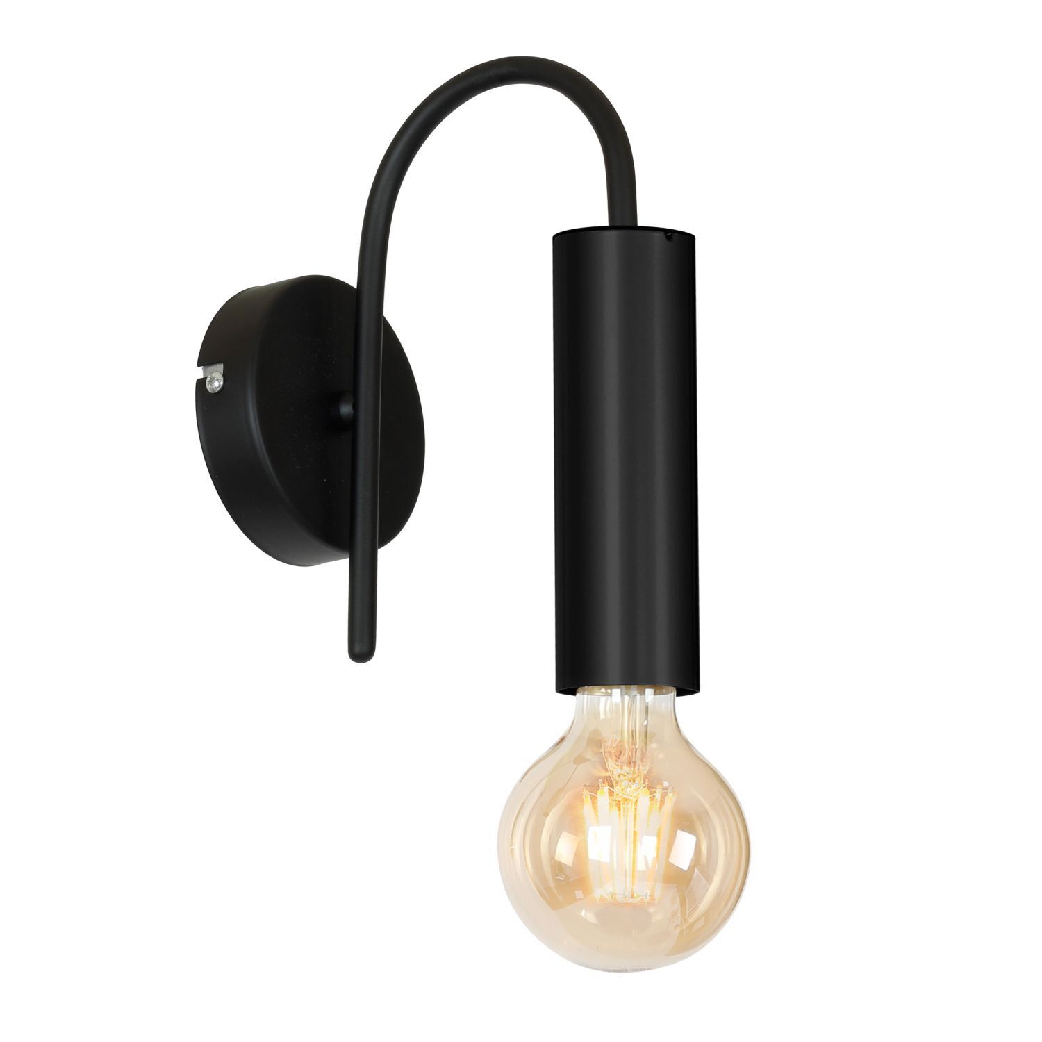 Applique Noir Métal Moderne pour E27
