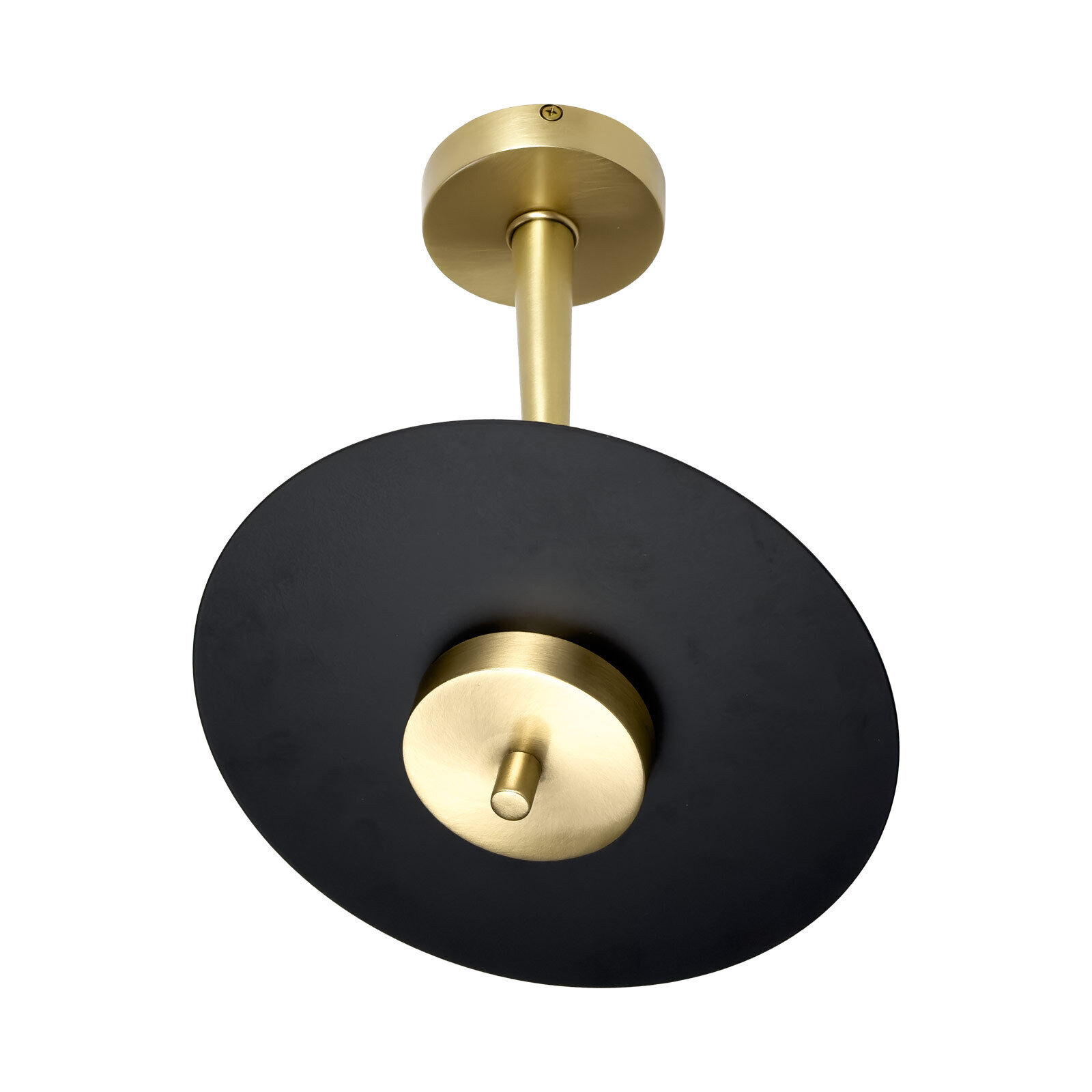 Plafonnier LED 2700 K 1150 lm D : 23 cm rond laiton fer Bronze