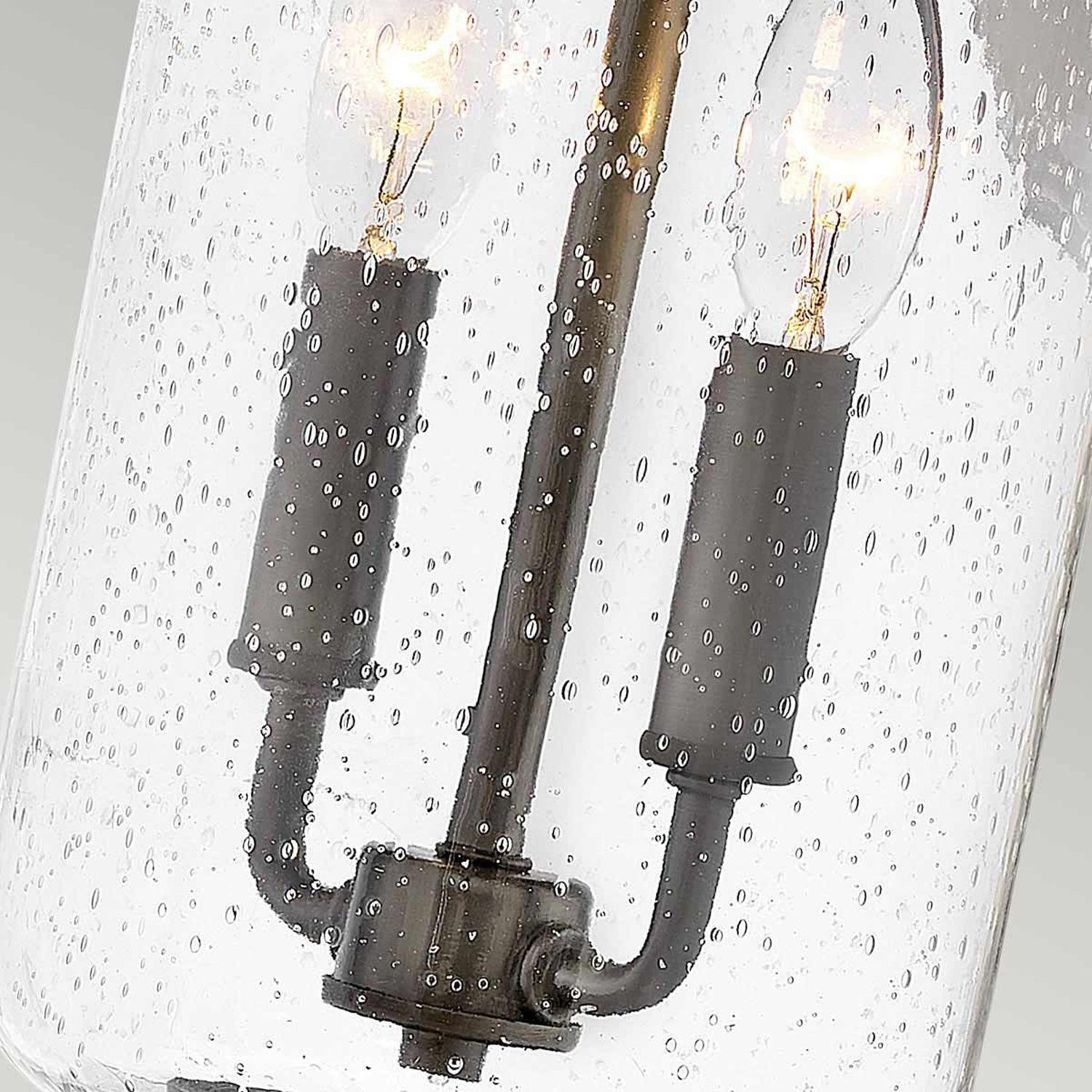 Lampe d'extérieur murale verre E14 IP44 43,2 cm de haut 2x E14 Vintage