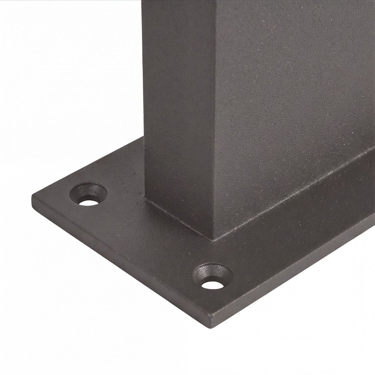 le51418-pollerleuchte-terrasse-garten-auffahrt-aussen-metall-kunststoff-modern-ip54-anthrazit-grau-05 stahl, ständer, platte, bodenbefestigung, eisenwaren