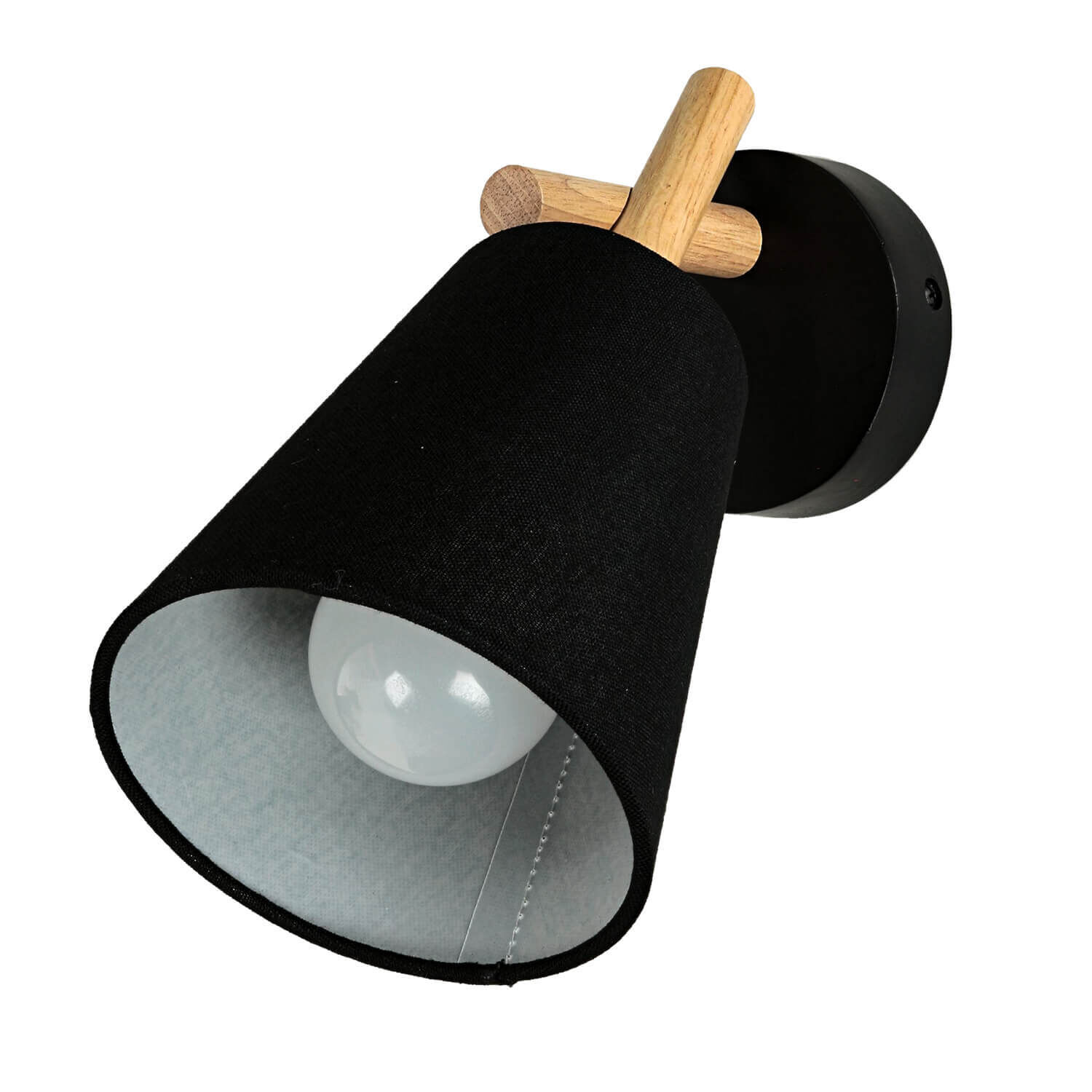 Applique murale Noir Tissu Abat-jour E27 VAIO Beleuchtung, Lampe