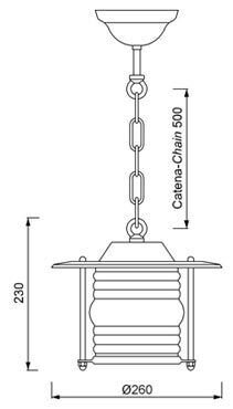 Lampe à suspendre laiton Ø26cm Maritim stylisé