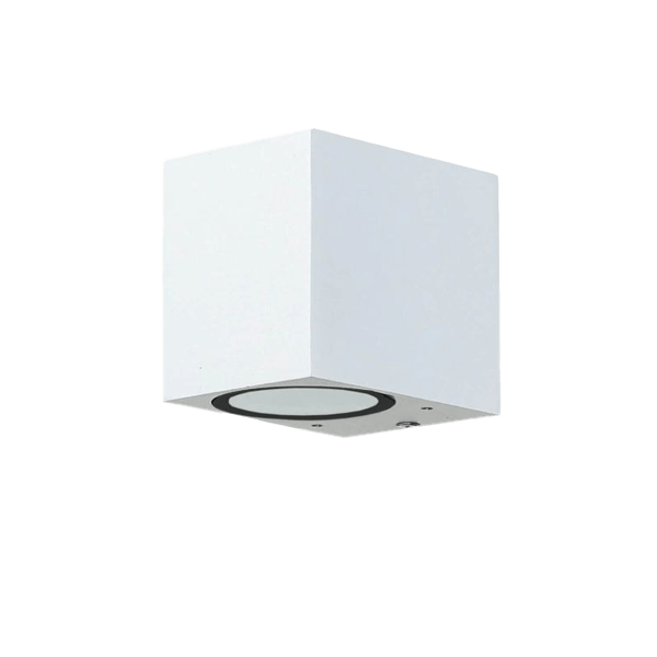 Wandleuchte, Würfel, Deckenleuchte, LED-Lampe, weißer Block