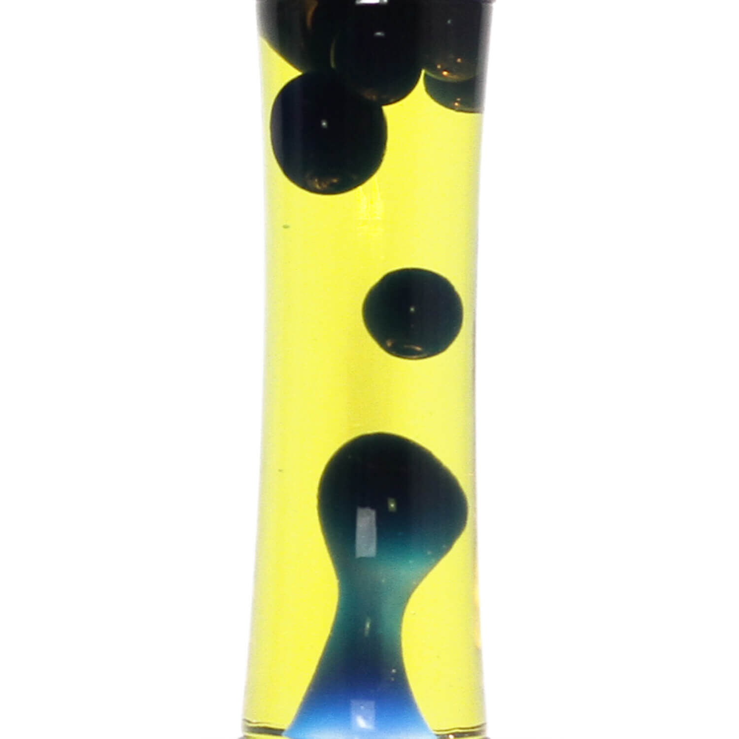 Lampe à lave "Ringo" en jaune-bleu Besteck, Glas, Töpferei, Vase, Löffel