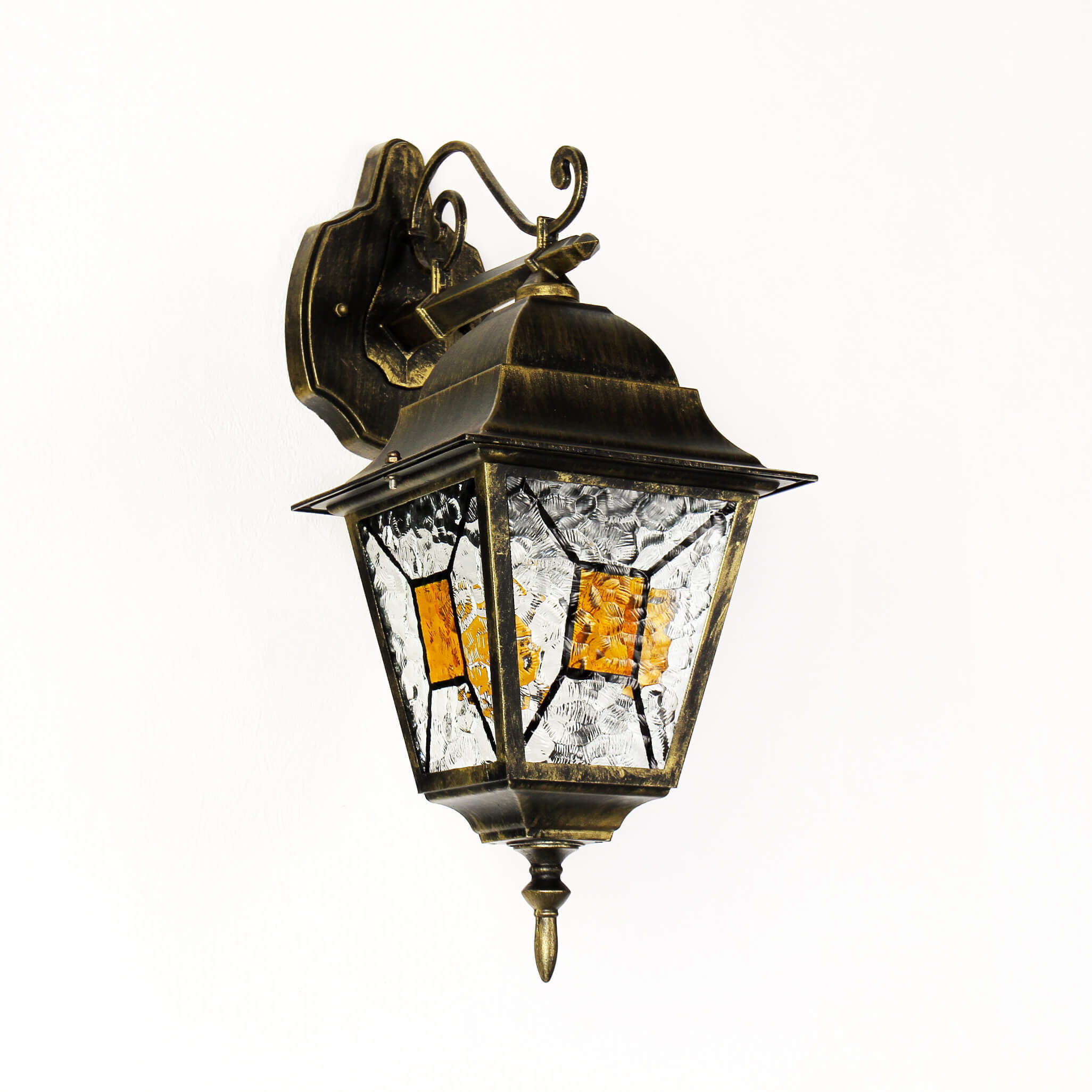 Lampe d'extérieur XXL 44cm de haut or antique E27 SALZBURG