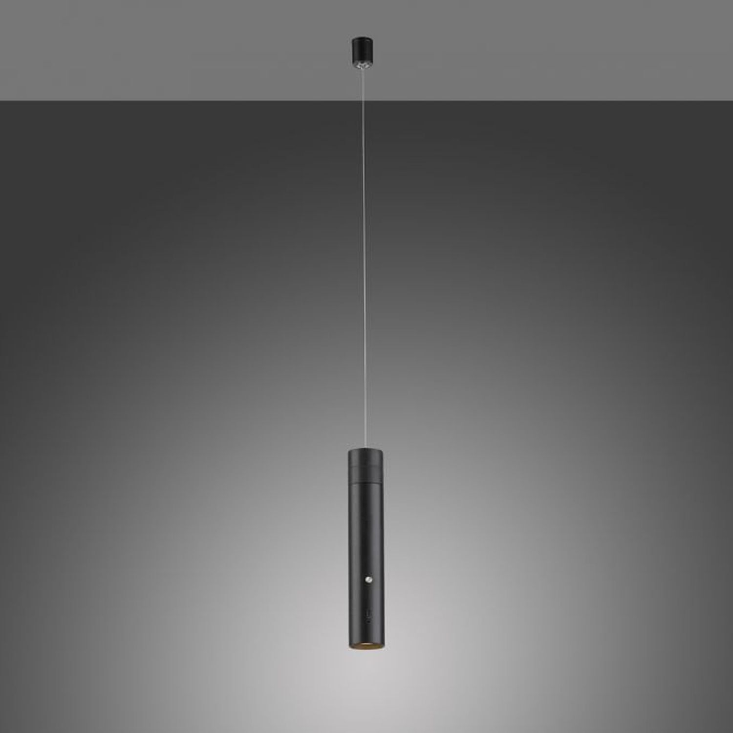 LED Akku Pendelleuchte Schwarz Metall Touch Dimmen 3 W Lampe