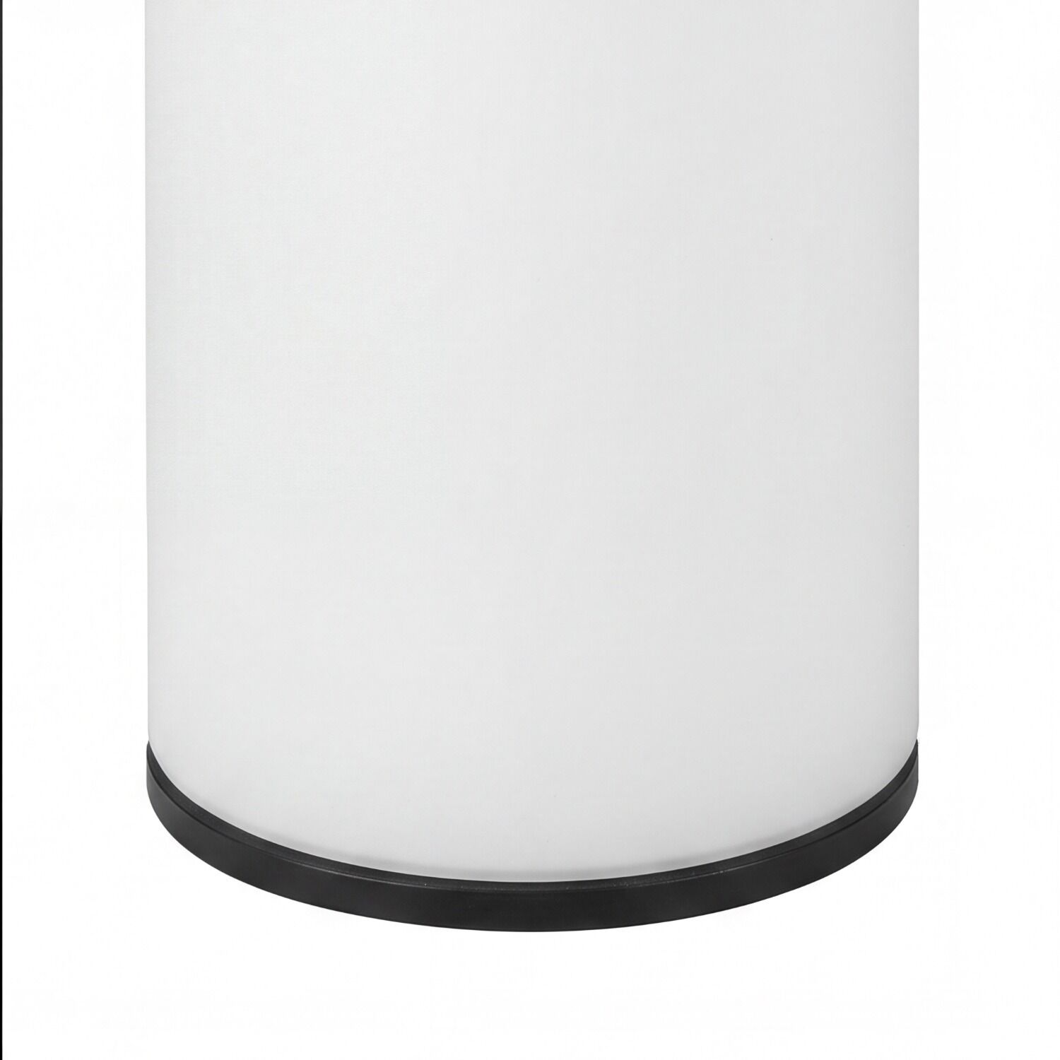 le126636-stehlampe-terrasse-balkon-garten-aussen-kunststoff-modern-weiss-schwarz-05 lampenschirm, gebogener fuß, weiß, metall, modern