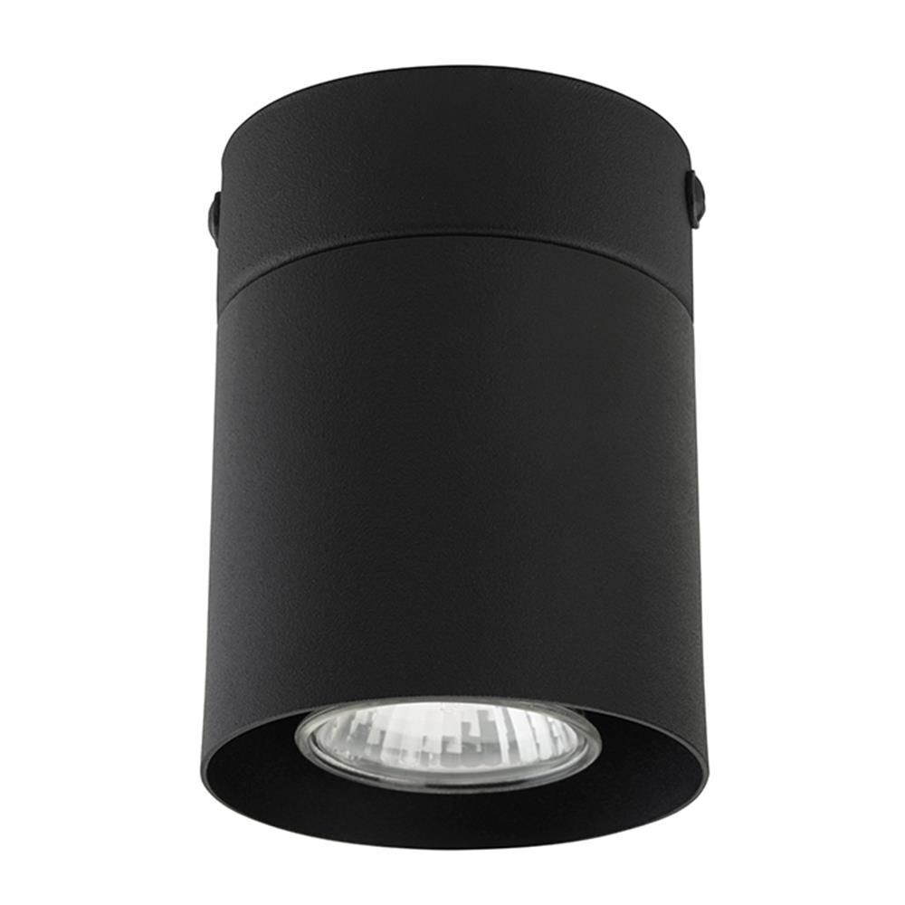 Spot à poser noir métal GU10 lumière accentuée Lampe