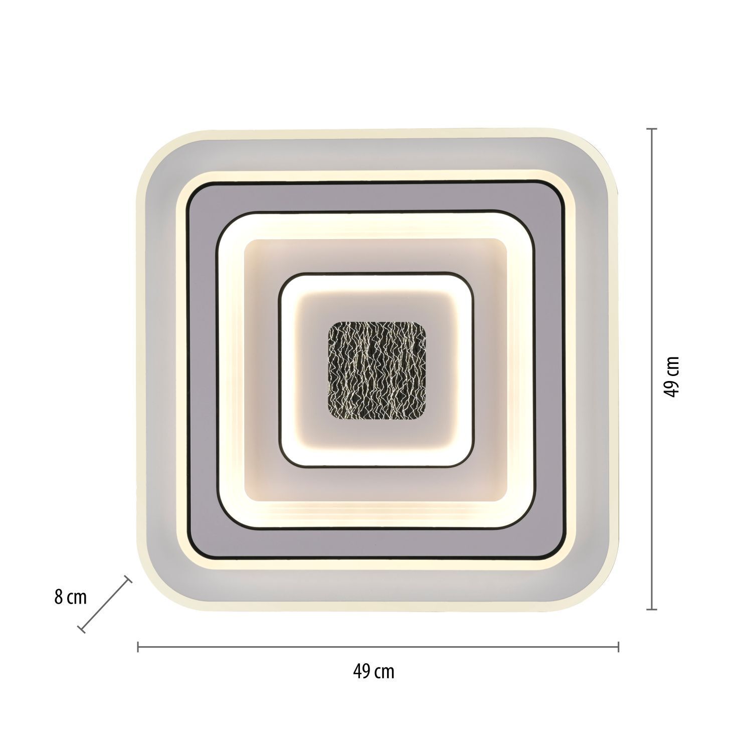 LED Deckenlampe Dimmer Fernbedienung 6500 lm Nachtlicht