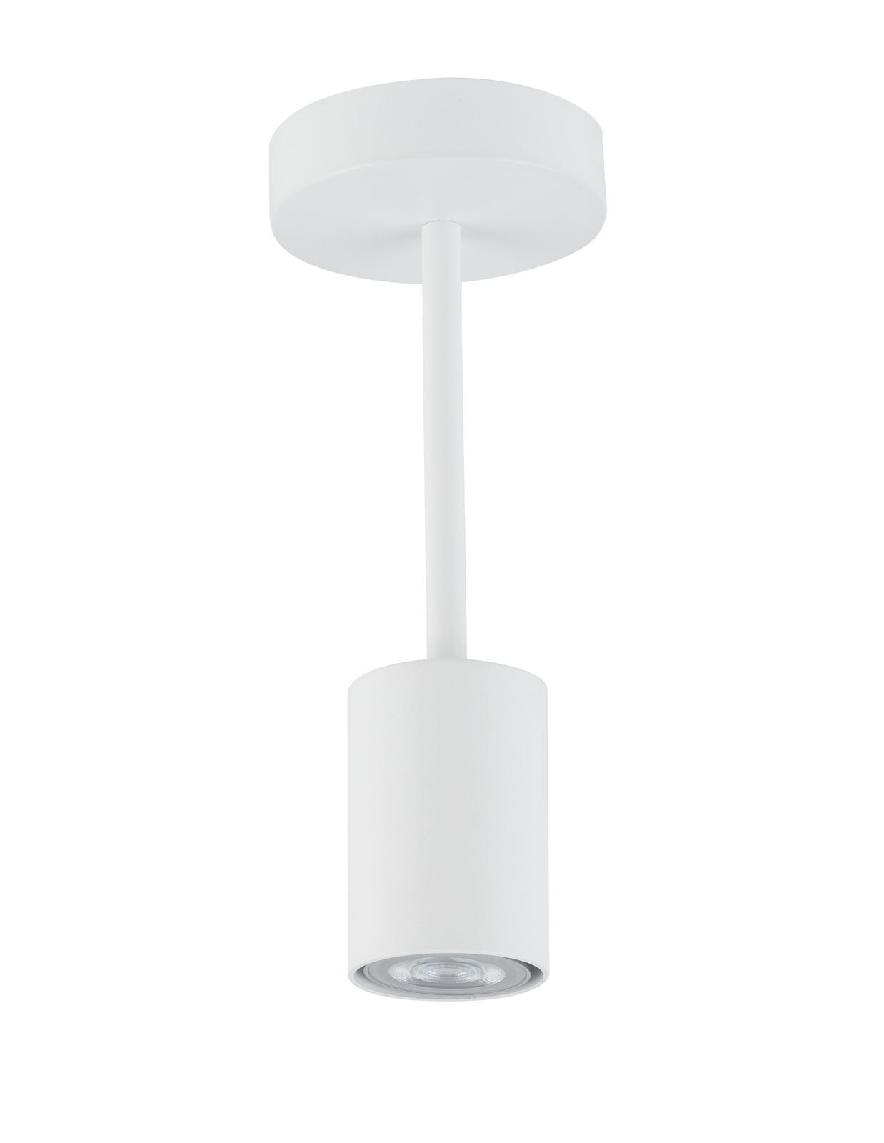 Petit plafonnier Métal Blanc Ø10 cm Éclairage